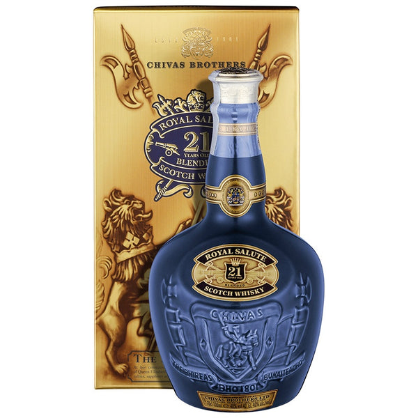 Chivas 21 years Of. Sapphire Flagon Royal Salute (sans prix de réserve)